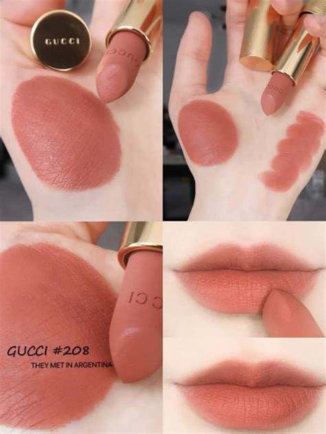 they met in argentina gucci lipstick dupe|Dupes for Rouge à Lèvres Mat Lipstick 208 They Met in Argentina .